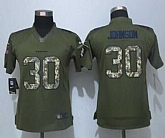 Women Nike Limited Houston Texans #30 Johnson Green Salute To Service Jersey,baseball caps,new era cap wholesale,wholesale hats
